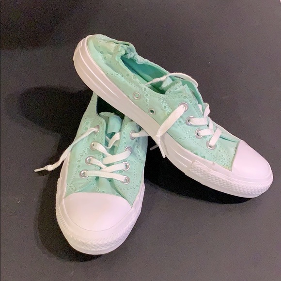 Converse Shoes - Converse Shoreline in embroidered Ocean Colour